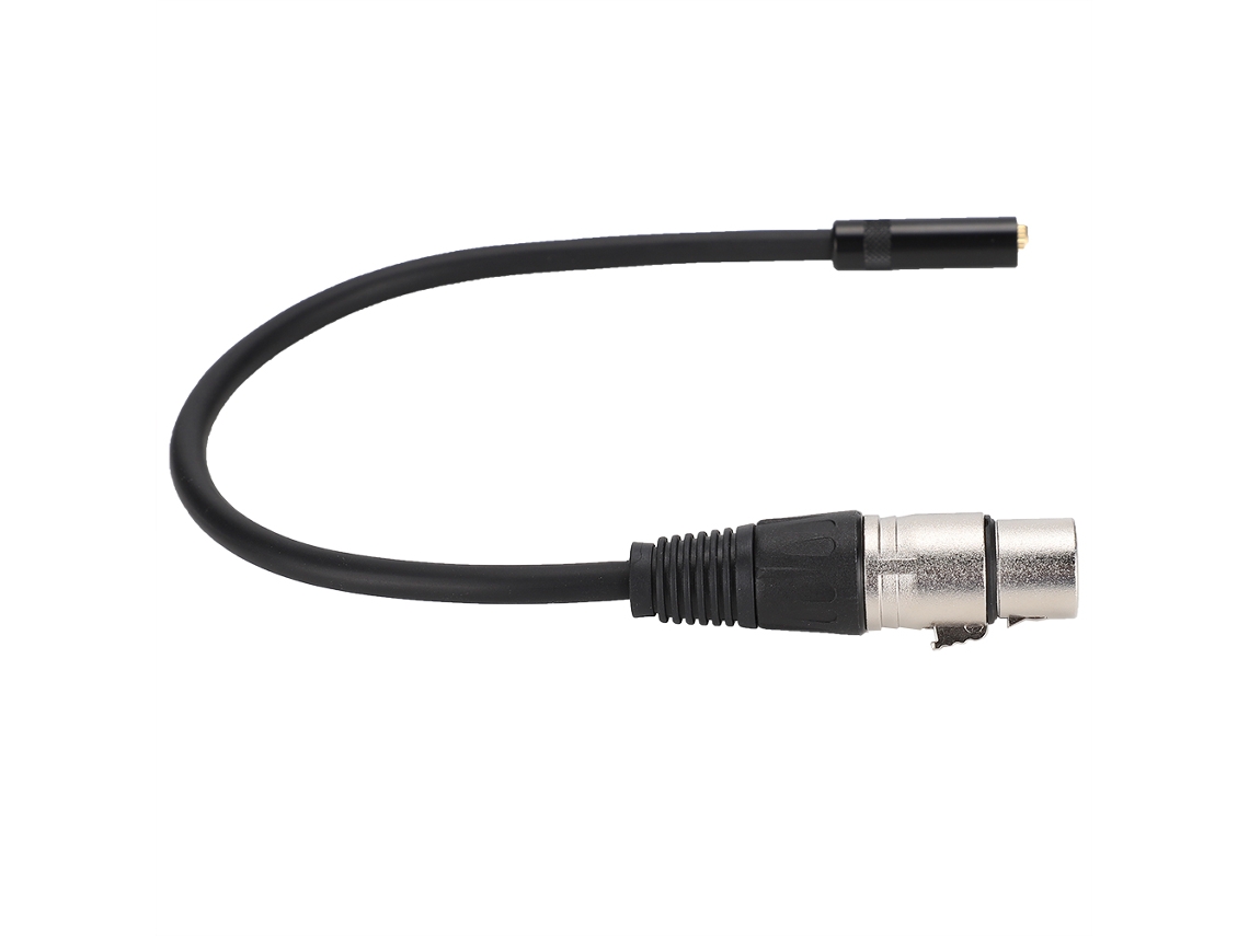 Cable Adaptador De Audio De 3,5 Mm Hembra A Xlr Hembra Con Aleación De Zinc, 30 Cm, Cobre Libre De Oxígeno.
