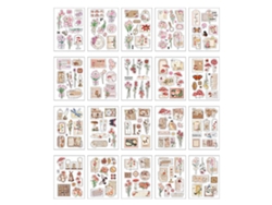 20 Hojas De Pegatinas Decorativas Para Agenda, Impermeables, Álbum De Recortes, Diario, Calendario, Estilo 1