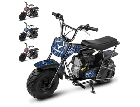Moto de cross para niños 105 cc 4 tiempos Mini bicicleta todoterreno con motor de gasolina para mayores de 13 años Negro HOMEMIYN