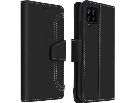 Funda Samsung Galaxy A42 5G AVIZAR Libro Monedero Negro