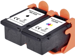 Paquete combinado de tinta compatible con Canon Pg 545 y Cl 546: negro, cian, magenta y amarillo RF IC Pg545 Renkforce