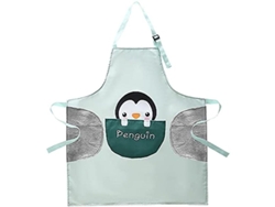 2026-33144-delantal De Animalito Cútico Impermeable Ajustable Para Cocina Barbacoa Niños Adolescentes Pingüino