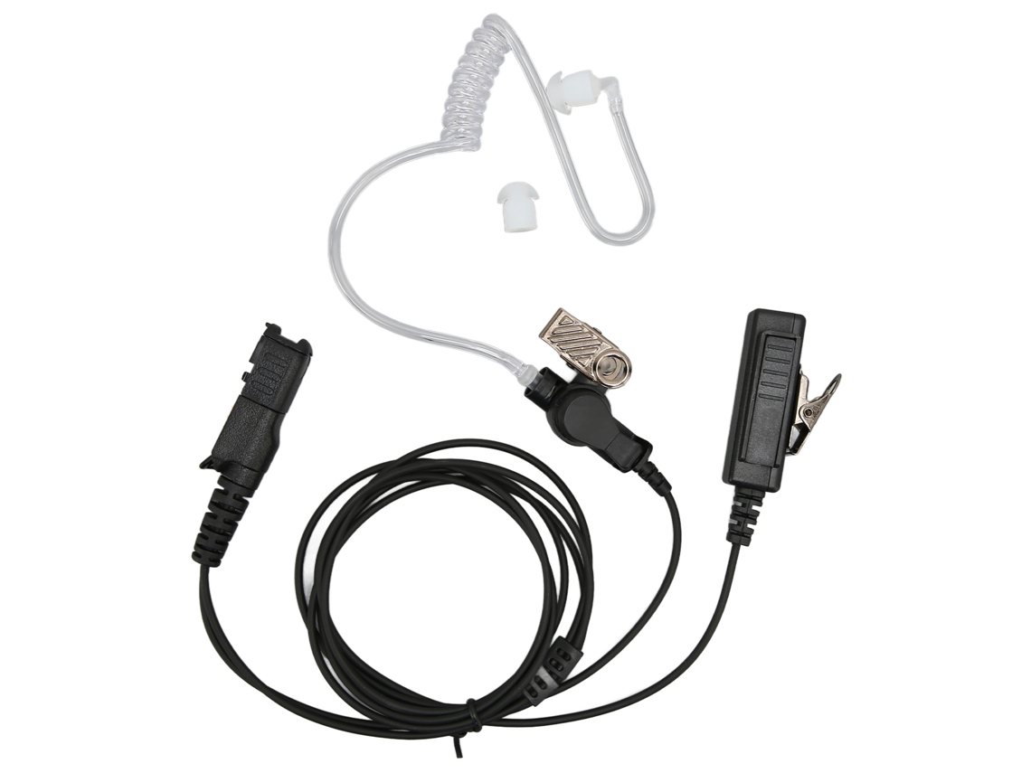 Auriculares Con Tubo Acústico Para Radios Bidireccionales Tipo Walkie-talkie Con Clip De Acero Inoxidable Para Uso Militar, Policial Y De Seguridad.