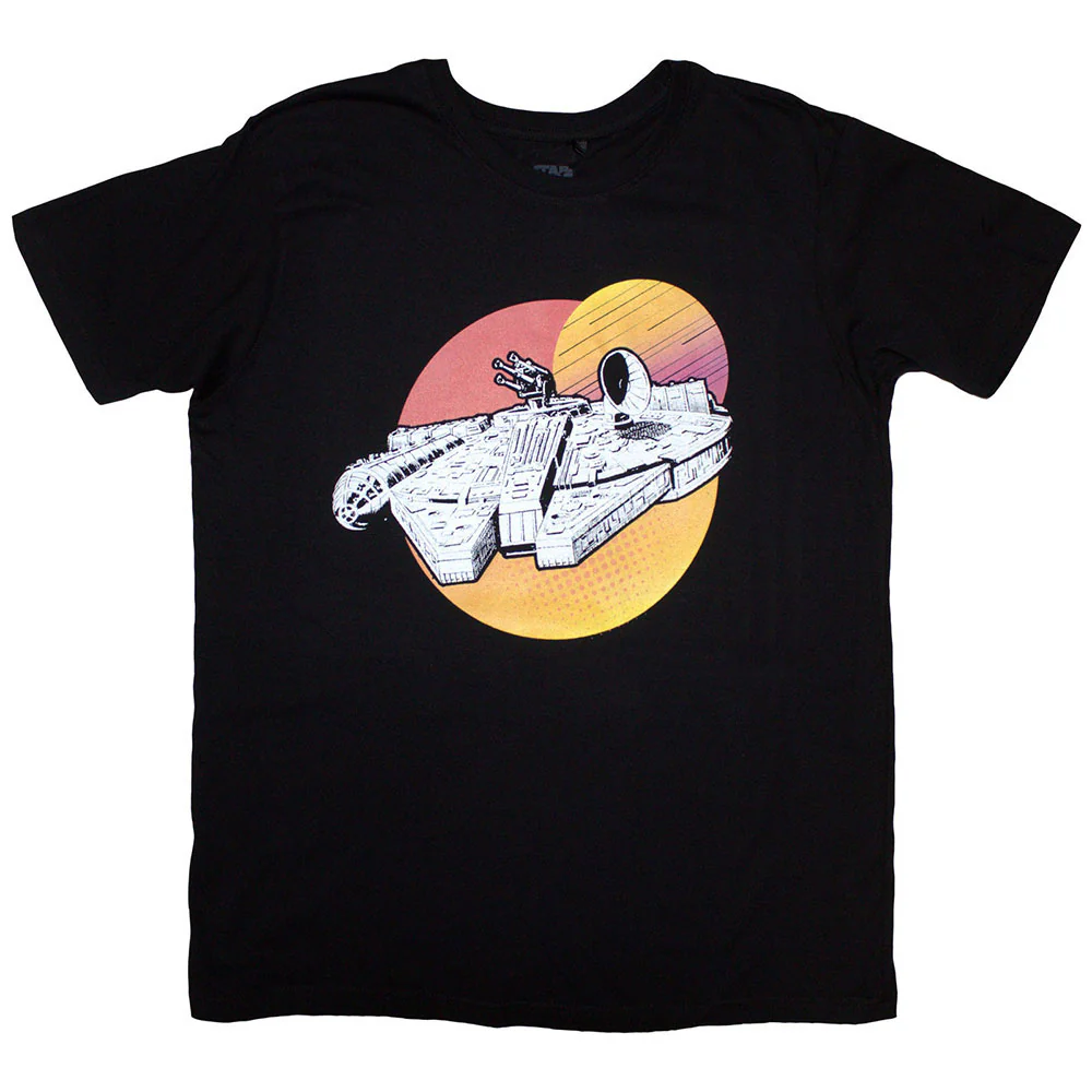 Rockinstone Star Wars Millennium Falcon Twin Suns Camiseta（xl）