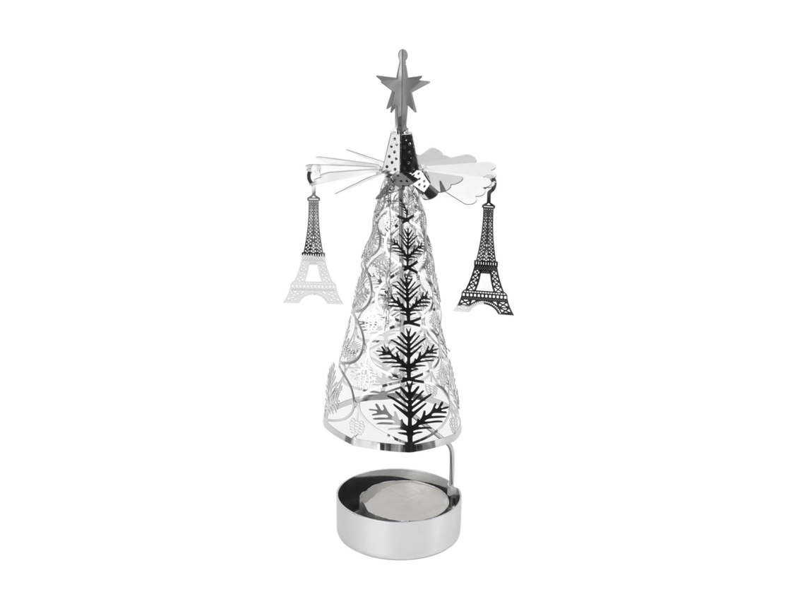 Portavelas giratorio para árbol de Navidad - Decoración giratoria