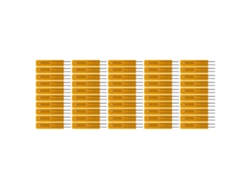 2026dz-50pcs Termistor De Película Delgada Mf55 B3950 Resistor Térmico Aislado 104f 100k Para Redes De Comunicación