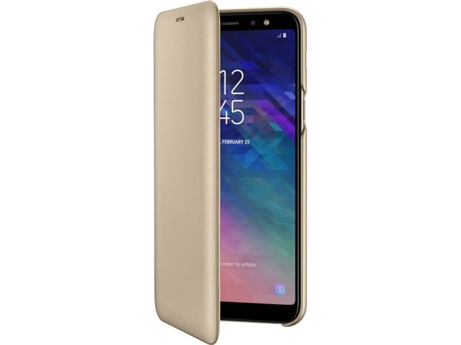 Funda SAMSUNG Galaxy A6+ Wallet Dorado