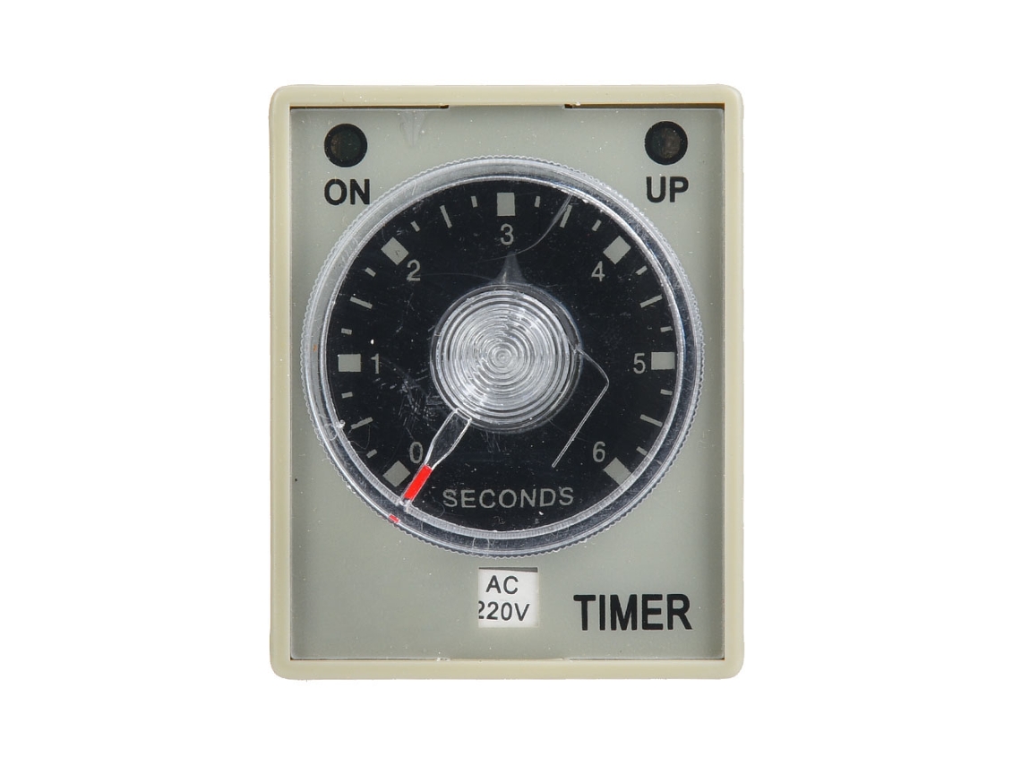 Relé De Tiempo 6s 8 Pines Timer Rail Din Para Equipos Mecánicos (ac220v)