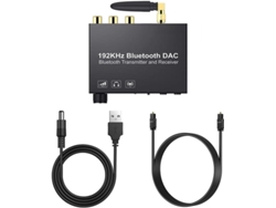 Convertidor De Audio Bluetooth De 192 Khz 5.0 Coaxial A Fibra Óptica