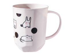 EIOORORRIY Caneca Para Escova De Dente Inquebrável Com Desenho De Gatos Cartoons