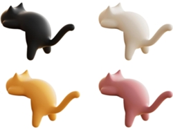 Llavero Con Forma De Gato Gancho Para Bolso Y Escritorio Soporte Adhesivo Removible Cocina Exteriores Ba O Armario