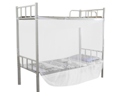 Mosquitera con 4 pilares, blanca, tamaño individual/matrimonial, 150x195x170cm