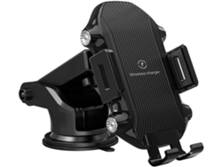 Cargador Carro Sem Qi Fast Charging Auto Clamping Mount Dashboard Air Vent Phone YIZHOOD Negro