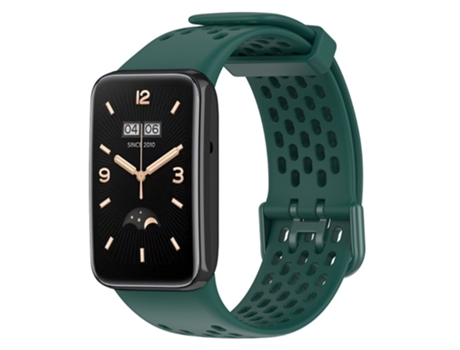 Correa de Silicona respirable para Xiaomi Mi Band 7 Pro - verde medianoche
