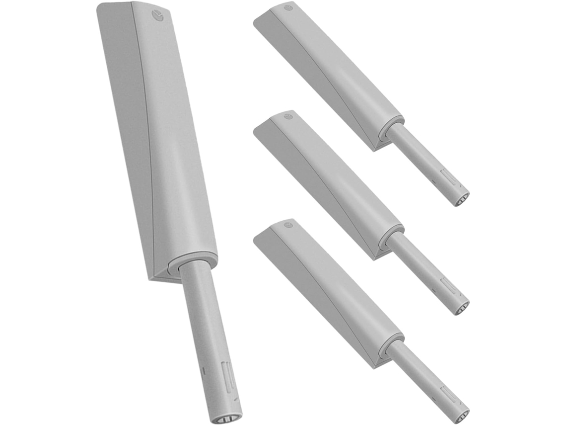 Amortiguador De Pestillo Con Botón Pulsador Para Muebles, Dimensiones En Pulgadas: 3,15 X 0,79 X 0,79
