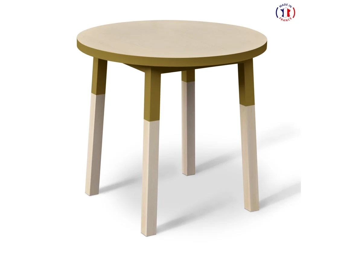 Mesa Redonda MON PETIT MEUBLE FRANÇAIS (Verde Lancieux - Madera - 100 x 75 x 100 cm)