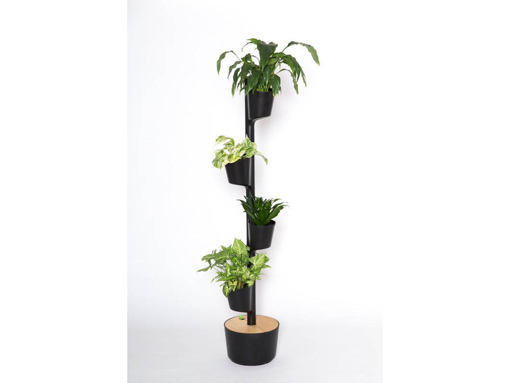 Estante para Plantas CITYSENS Negra 4 macetas smart kit (145x29x29cm)