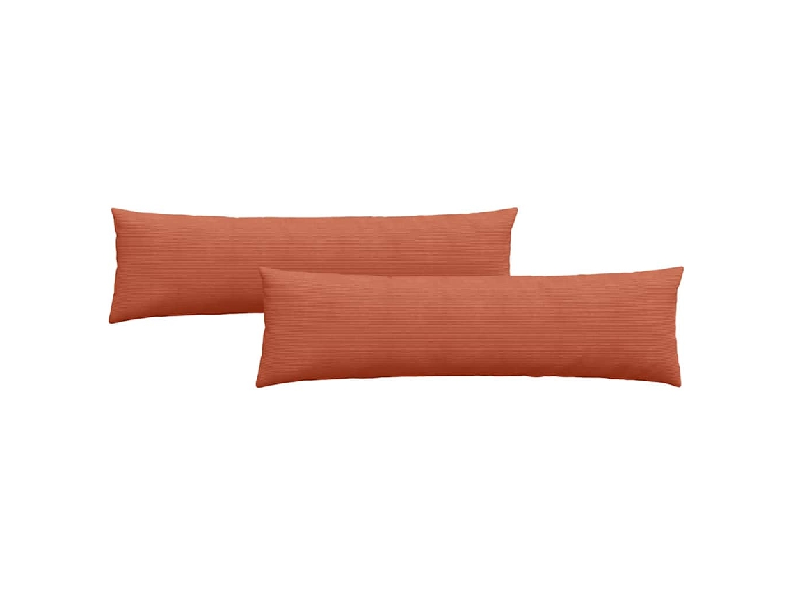 Cojines para sofá, 2 unidades, cojín grande para sofá, naranja y rojo, 145x40cm HARLANV1