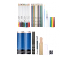 Kit De Dibujo Profesional Hb, Juego De 51 Lápices De Dibujo Con Estuche, Material Artístico, Lápices Para Bocetos.