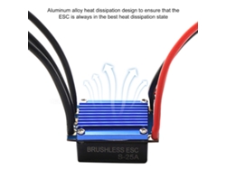 Motor Sin Escobillas De 4500 Kv Con Esc De 25 A Y Tarjeta De Programación Para Coches Teledirigidos Hsp A Escala 1/16 Y 1/18 De Wltoys.