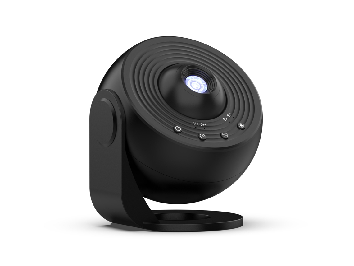 Proyector de lámpara, proyector de cielo estrellado de alta definición, altavoz Bluetooth, con 13 mapas estelares de la Vía Láctea (negro) Cuich