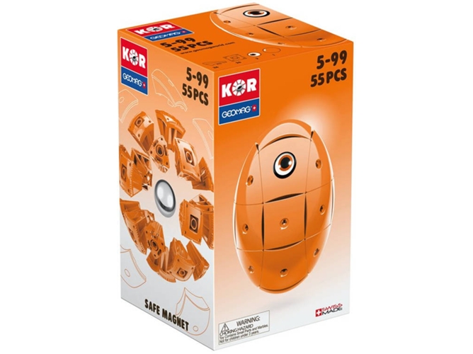 Juguete de Imán de Neodimio GEOMAG GM671 (Naranja - Edad Mínima: 5)