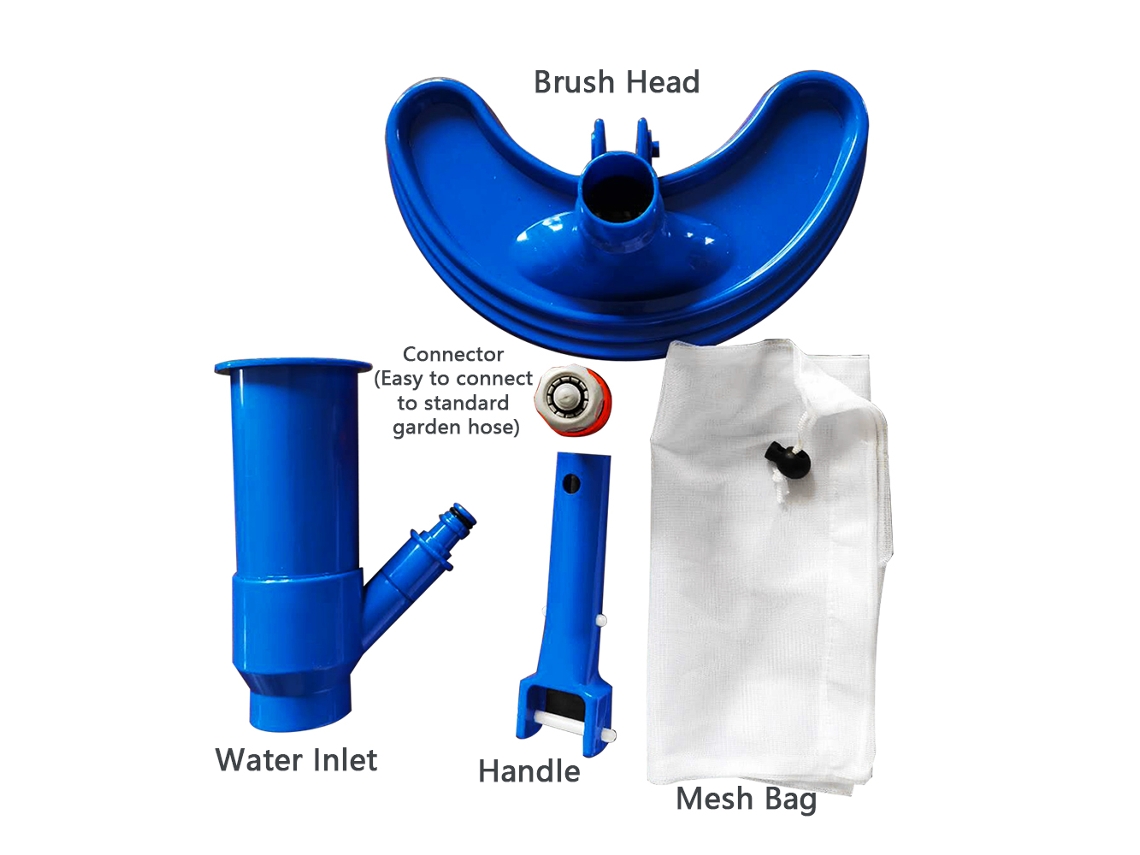 Cepillo De Succión Para Piscinas Con Bolsa De Malla, Herramienta De Limpieza Para Piscinas, Estanques Y Spas, Conector Usa