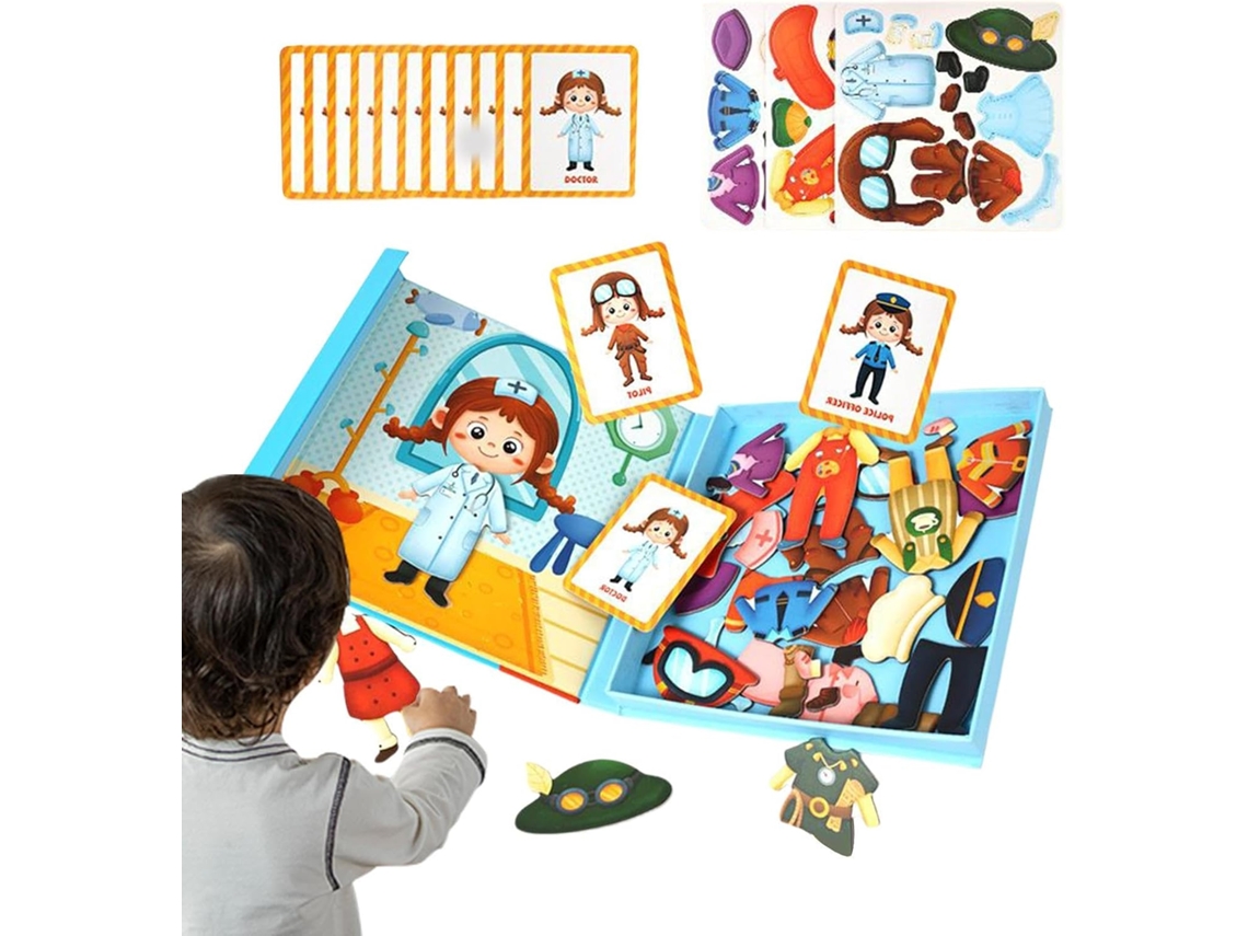 Juego De Guisement Rompecabezas Magnéticos Con Personajes Mignons Jouets De Guisement à Faire So Gokoco