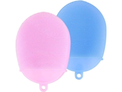 Cepillo De Baño De Silicona Suave, 2 Piezas, Esponja Exfoliante Para La Piel, Guante De Baño Spa