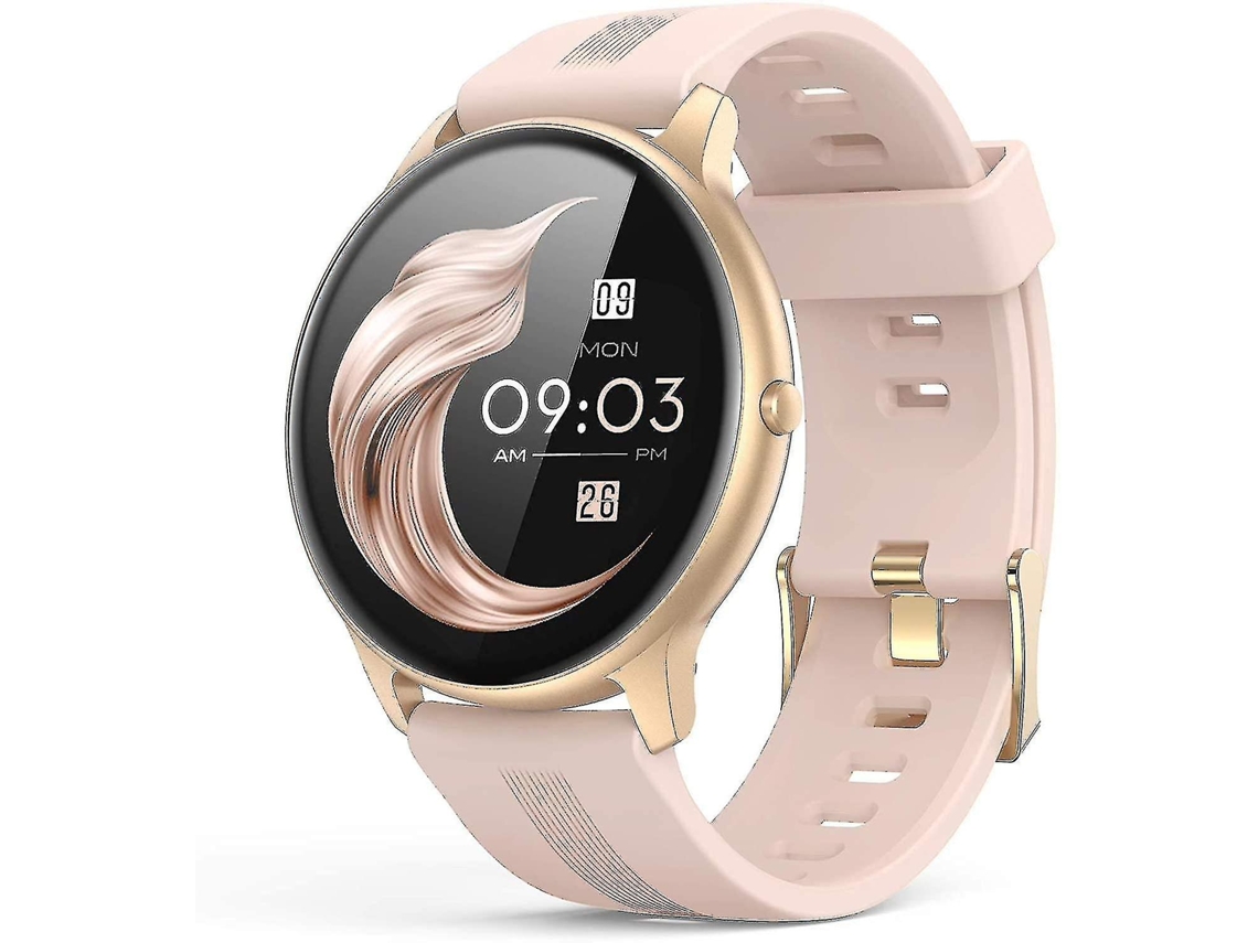Reloj inteligente deportivo con Bluetooth de 1,3 pulgadas y monitor de frecuencia cardíaca para bicicleta eléctrica Ly (rosa)