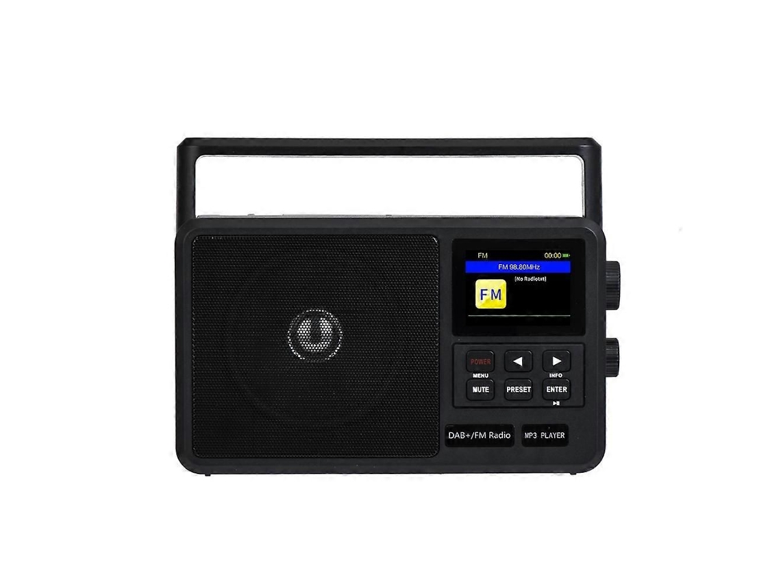 Radio digital portátil con internet, radio FM, dos modos de alimentación, radio de bolsillo retro, enchufe europeo. GOKOCO