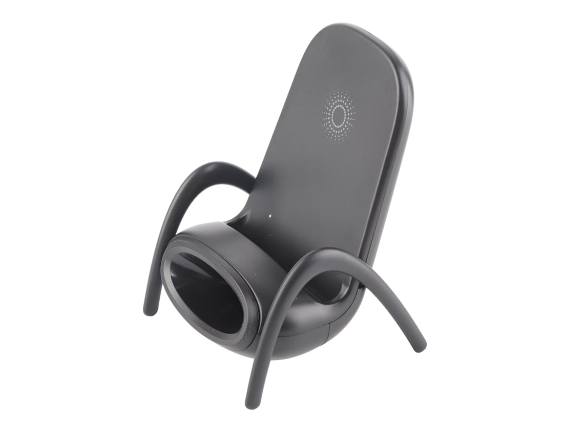 Cargador Inalámbrico Rápido De 15 W Para Sillón, Compatible Con Samsung, Iphone Y Xiaomi, Ajustable Y Negro.