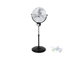 Ventilador industrial 2 en 1 (de pie y de pared), 3 velocidades, con control remoto, 120 W