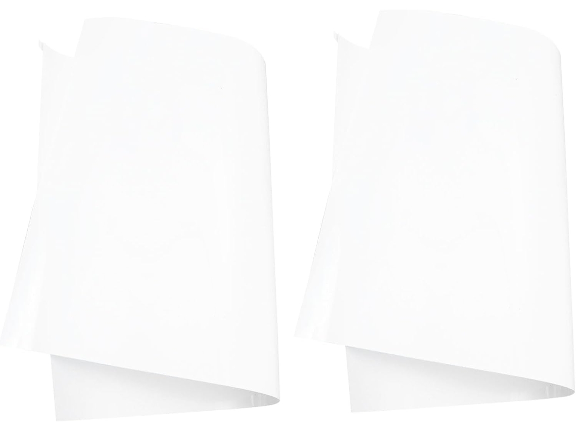 Juego De 2 Pegatinas Blancas Para Pared De 60 X 42 Cm, Adhesivos Borrables En Seco Para Pizarras Blancas.