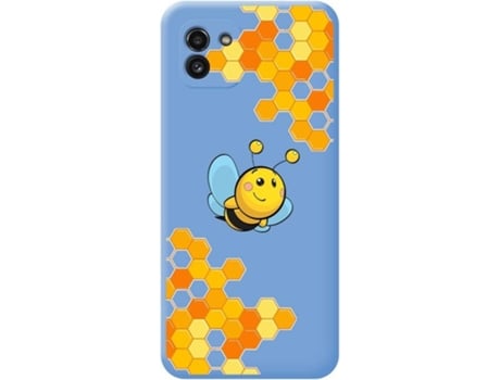 Carcasa para Samsung Galaxy A03 TUMUNDOSMARTPHONE Silicona Líquida Dibujos Azul