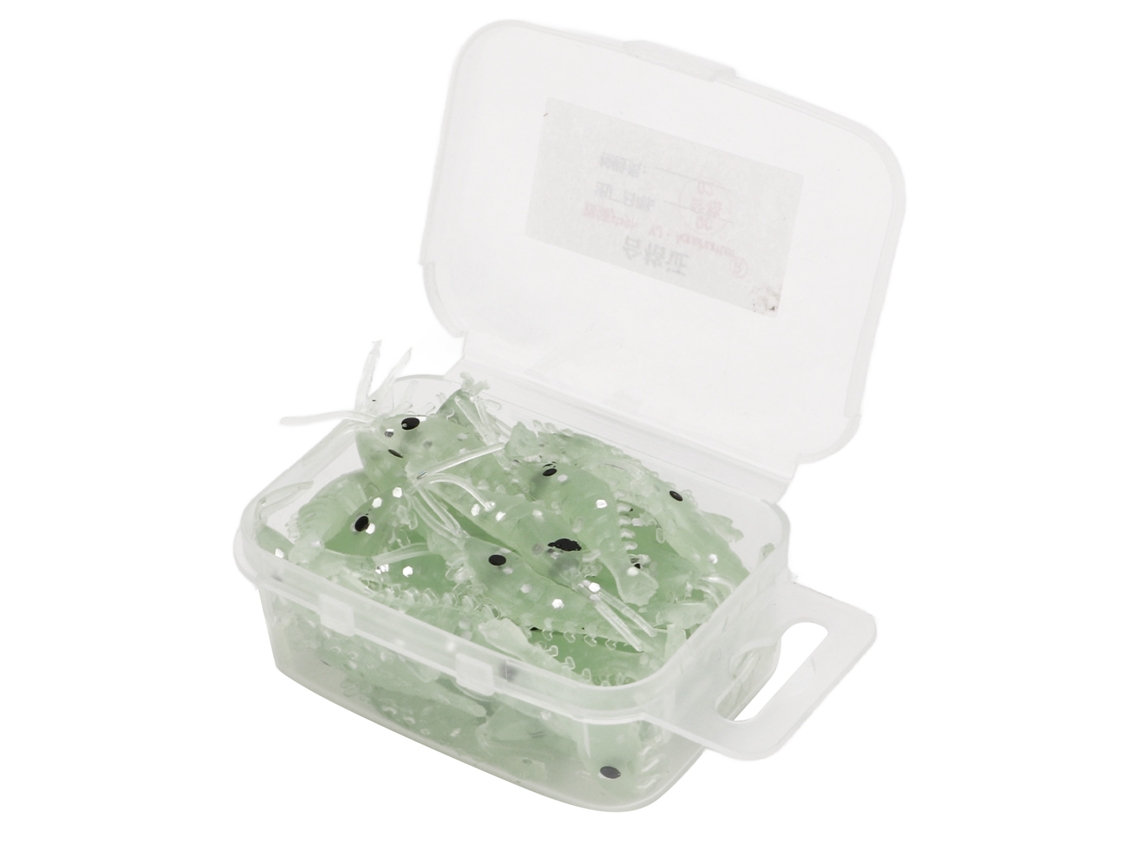 50 Señuelos De Silicona Luminosos Con Forma De Camarón De 3 Cm, Cebo Blando Para Pesca En Agua Dulce Y Salada.