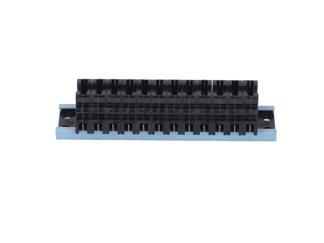 Portafusibles De 12 Vías Con Riel Desmontable Para Fusibles De Cuchilla Automotrices Ats 1a-30a