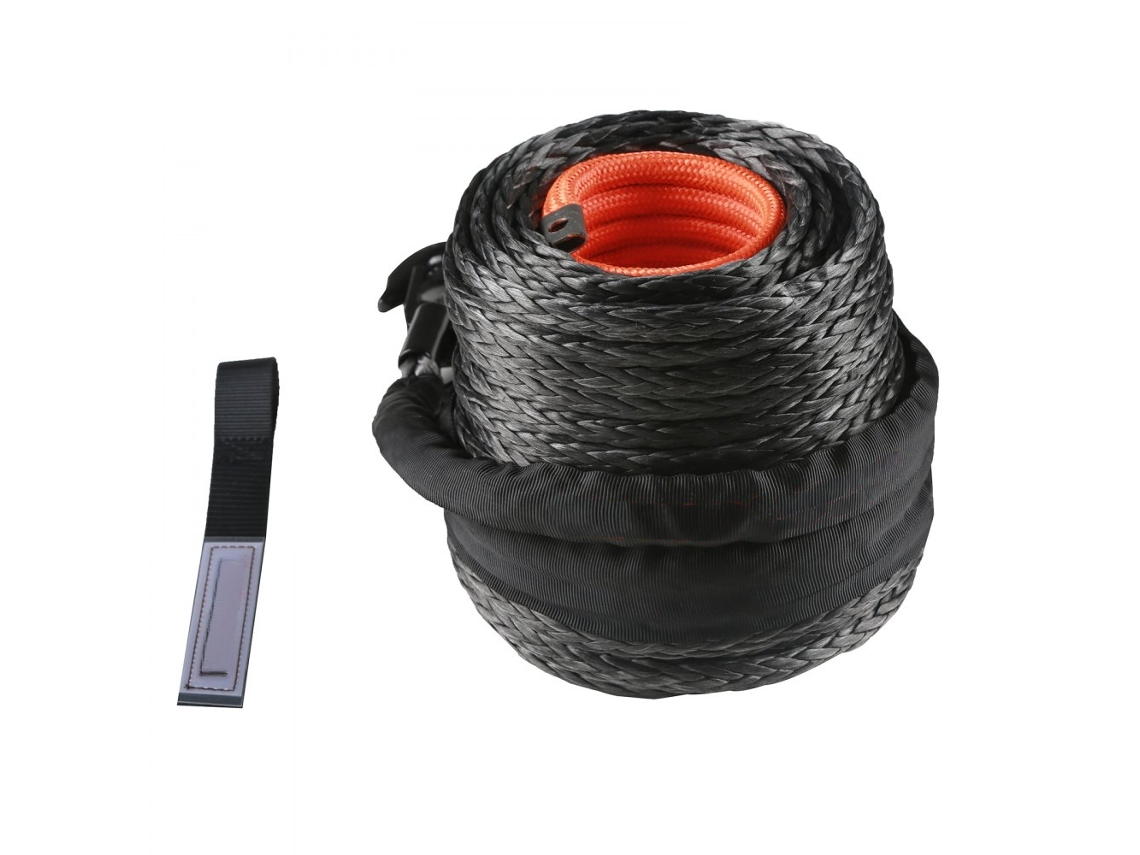 Cuerda Sintética para Cabrestante 12,7 mm x 28 m con Gancho y Manga Tekmaquinas