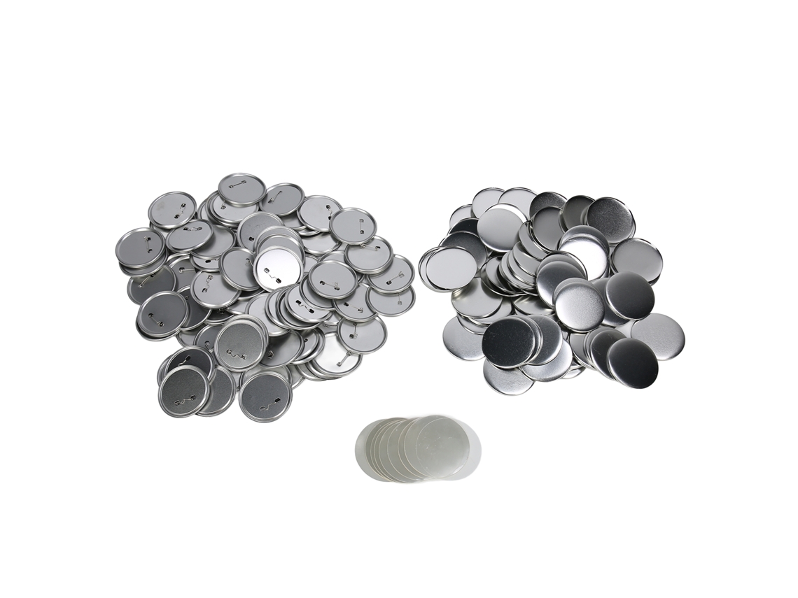Juego De 100 Piezas Para Hacer Chapas Diy, Hierro Antioxidante De 75 Mm Para Máquina De Fabricación De Botones