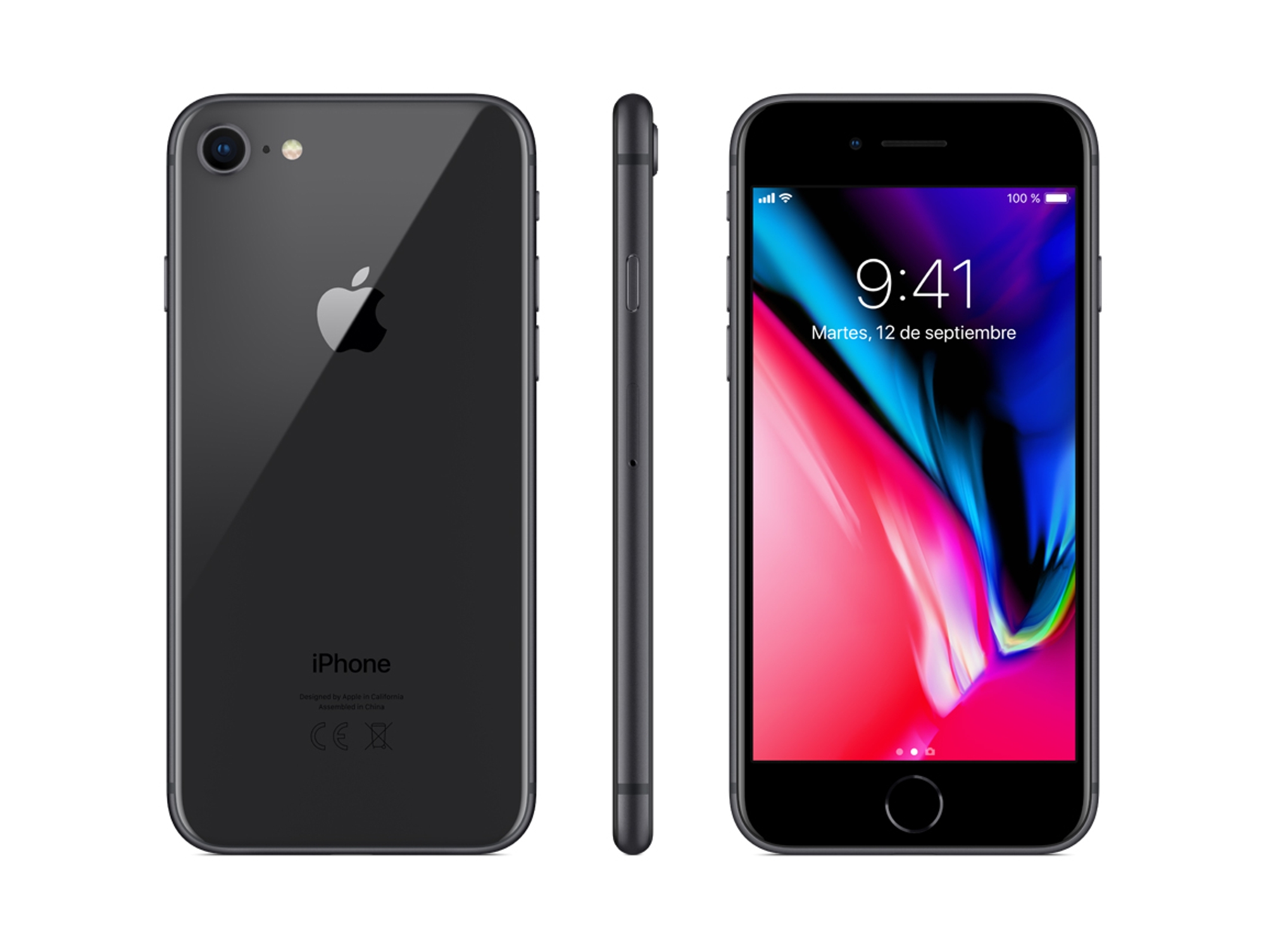 iPhone 8 APPLE (4.7'' - 2 GB - 256 GB - Gris Espacial)