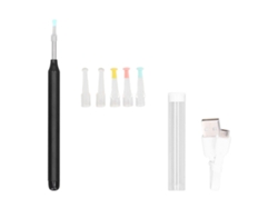 Herramienta Para La Eliminación De Cerumen Con Cámara Visible, Kit De Endoscopio Ocular Inalámbrico Para Smartphone - Negro