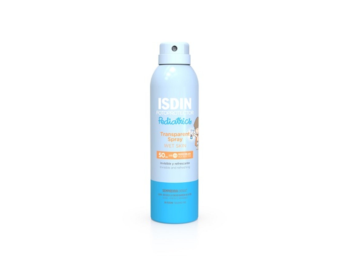 Protector Solar ISDIN Pediatrics Transparent Spray Wet Skin SPF50+ (250 ml)