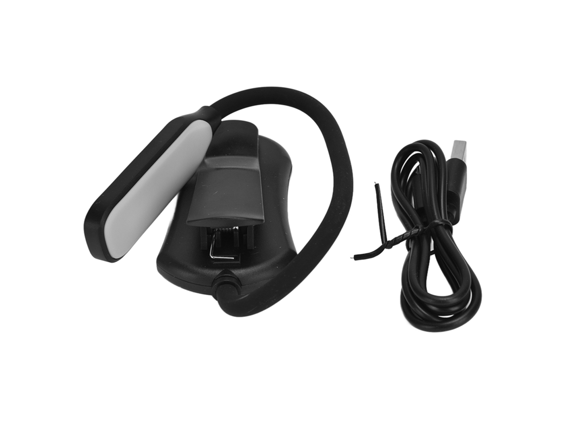 Lámpara de lectura LED USB recargable 2026 con 3 niveles ajustables, protección ocular, lámpara de escritorio portátil