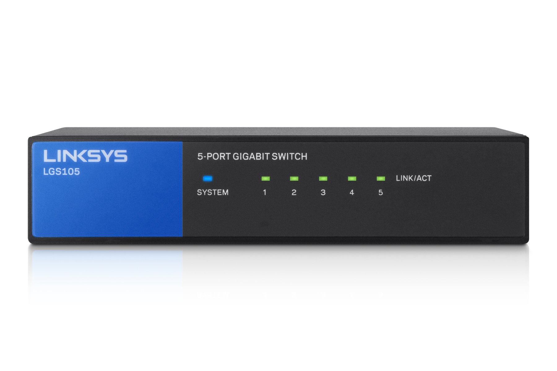 Switch Linksys Lgs105 desk 5 puertos escritorio conmutador gigabit lgs105eu unmanaged swch 5port 101001000 red no administrado concentrador ethernet para casa y oficina carcasa montaje sobremesa en