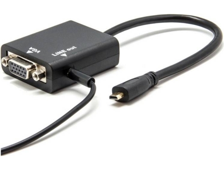 Adaptador MULTI4YOU W-MS003569 (Micro HDMI - VGA - Negro)
