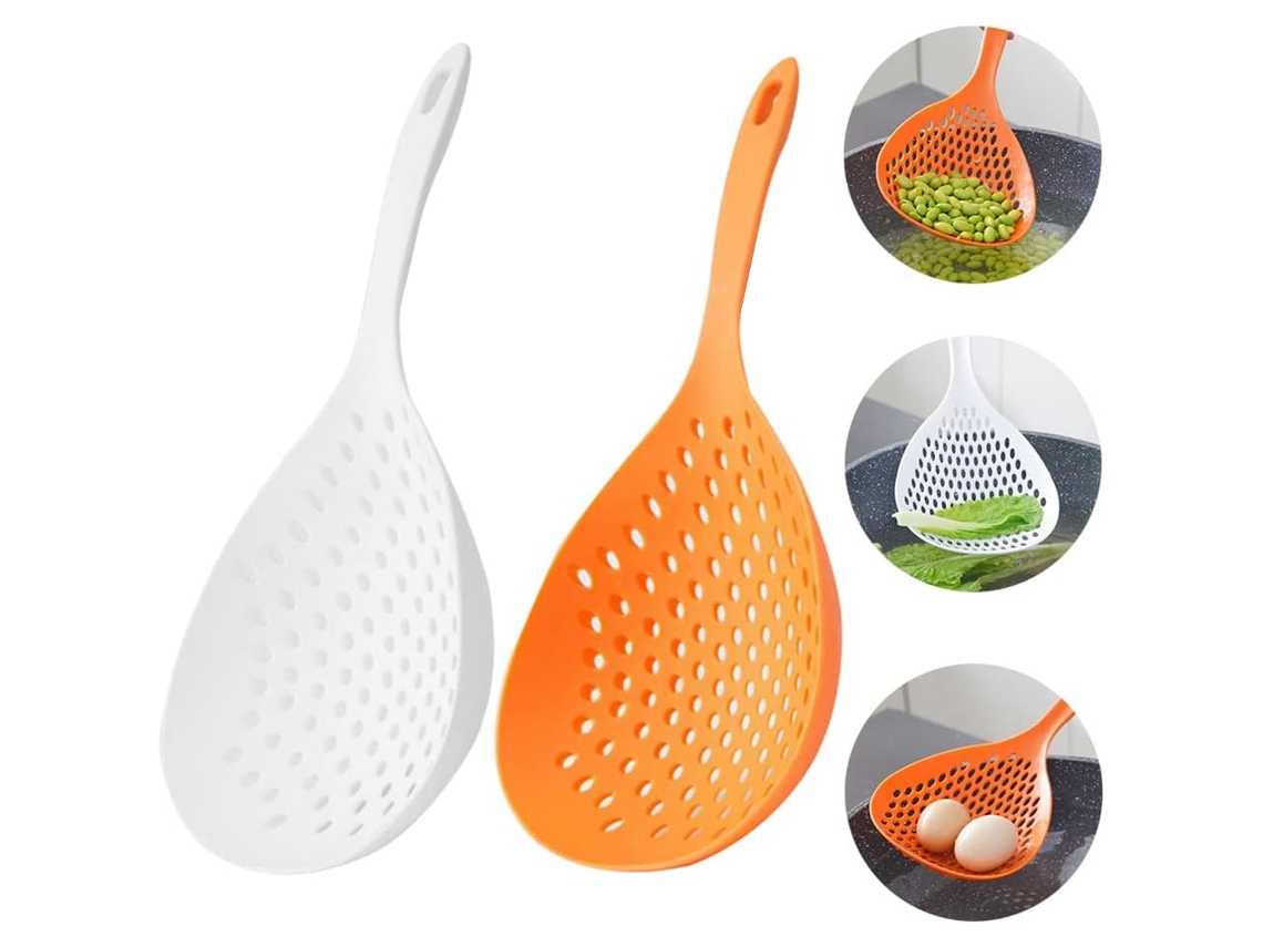 Juego de filtros de malla resistentes al calor, mango largo ergonómico Alconista para colar verduras rápidamente.