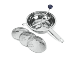 Prensador de patatas de acero inoxidable Metaltex 25222410080, 3 rejillas, 1 año de garantía