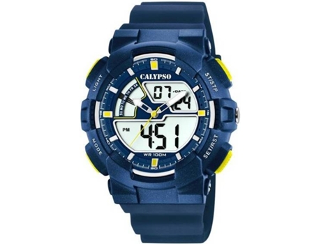 Reloj Digital CALYPSO Hombre (Goma - Azul)