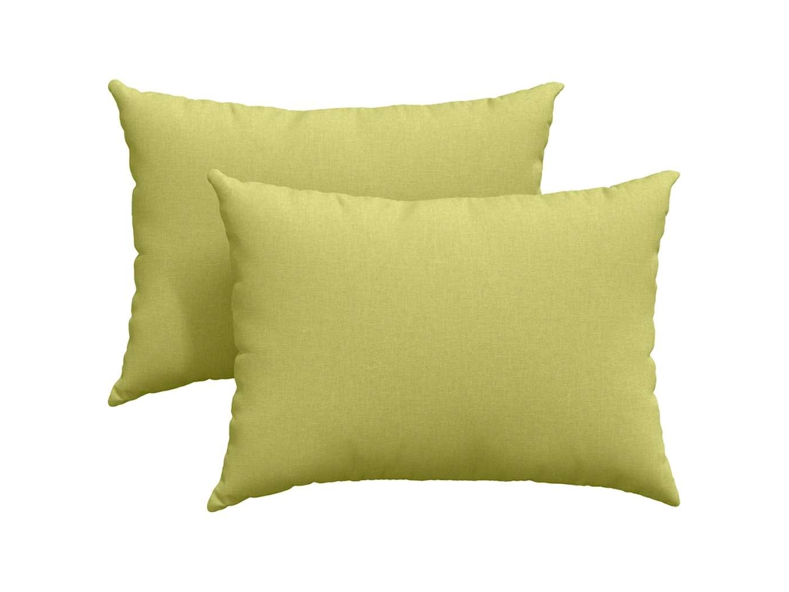 Cojines De Sofá 2 Uds Verde Claro 70 X 50 Cm Tela
