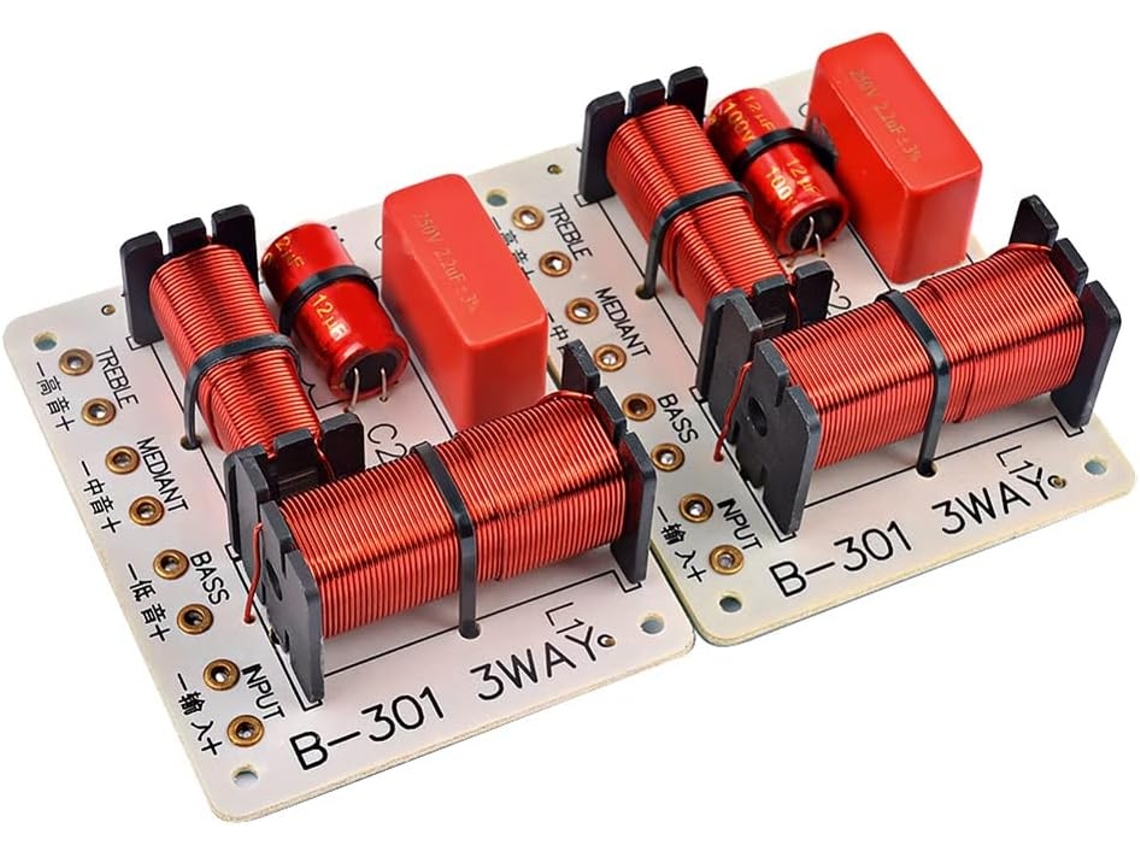Altavoces Crossover De 3 Vías Y 150 W, 2 Piezas (agudos + Medios + Graves)